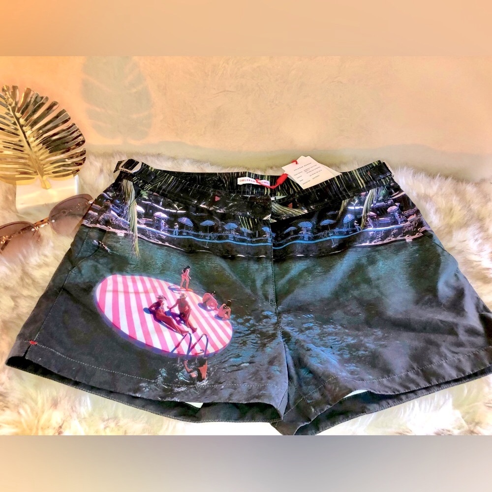 NWT Orlebar Brown Resort Wear Swim Shorts, Whippet Hilton Getty